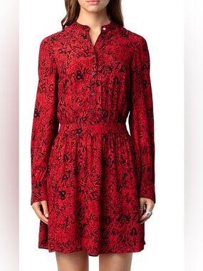 $395 Zadig & Voltaire Refla Soft Dress Size Small NWT